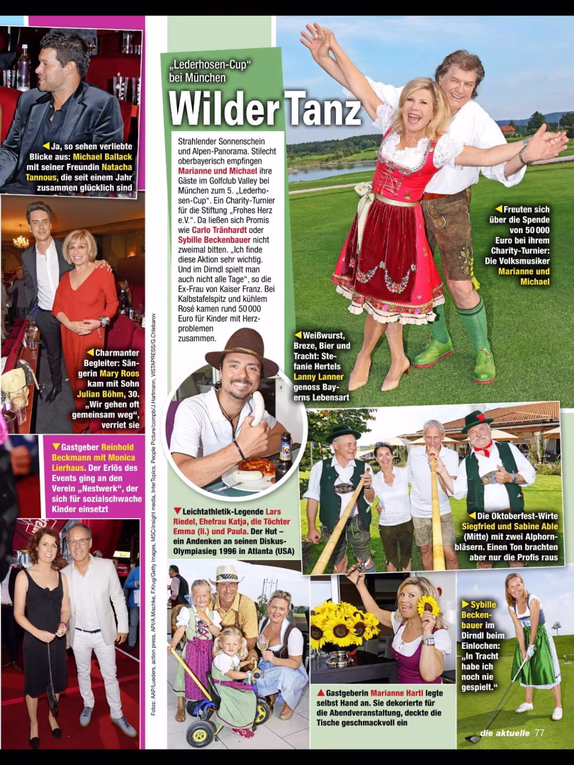 Pressebild zum fünften Marianne & Michael Lederhos’n Cup